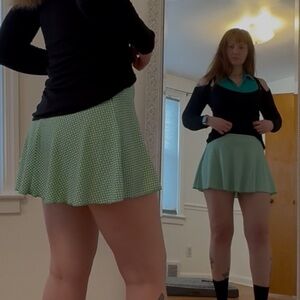 Green Circle Skort Women's Skirt